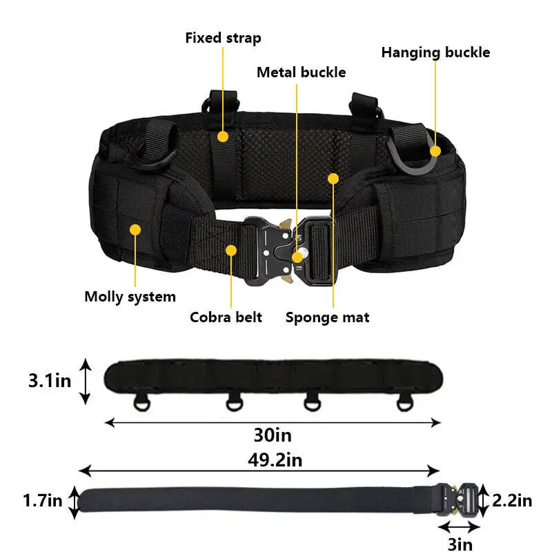Functional Quick Release Duty Belt Set