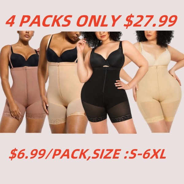 💖Today’s Promotion🔥AirSlim® Firm Tummy Compression Bodysuit Shaper With Butt Lifter