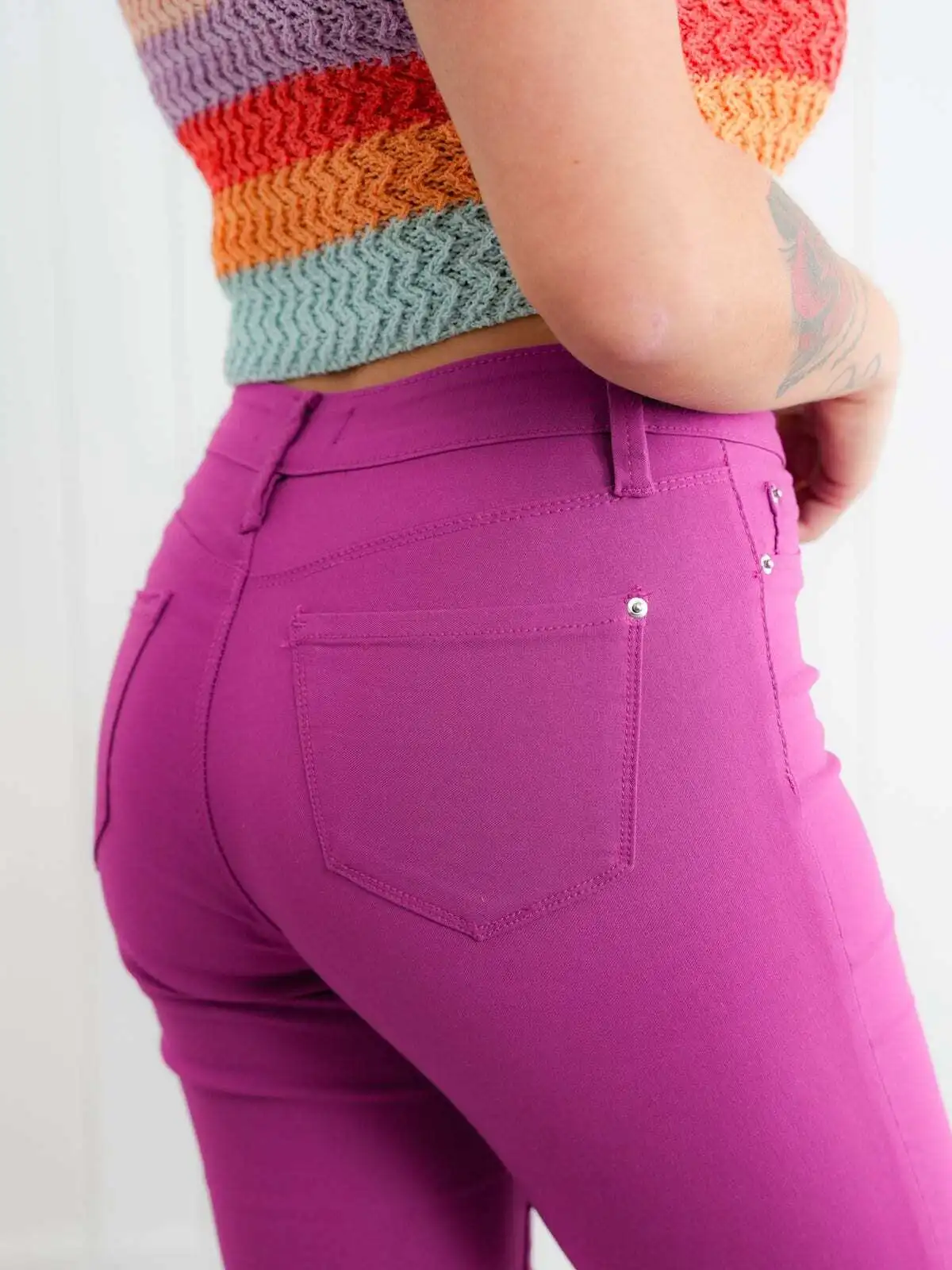 🔥6 Colors Pack only $24.99 🔥Taste The Rainbow Mid Rise Hyper Stretch Skinny Jeans (Multiple Colors)