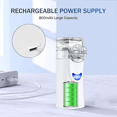 Portable Nebulizer for Adults and Kids - USB Rechargeable Handheld Nebulizer